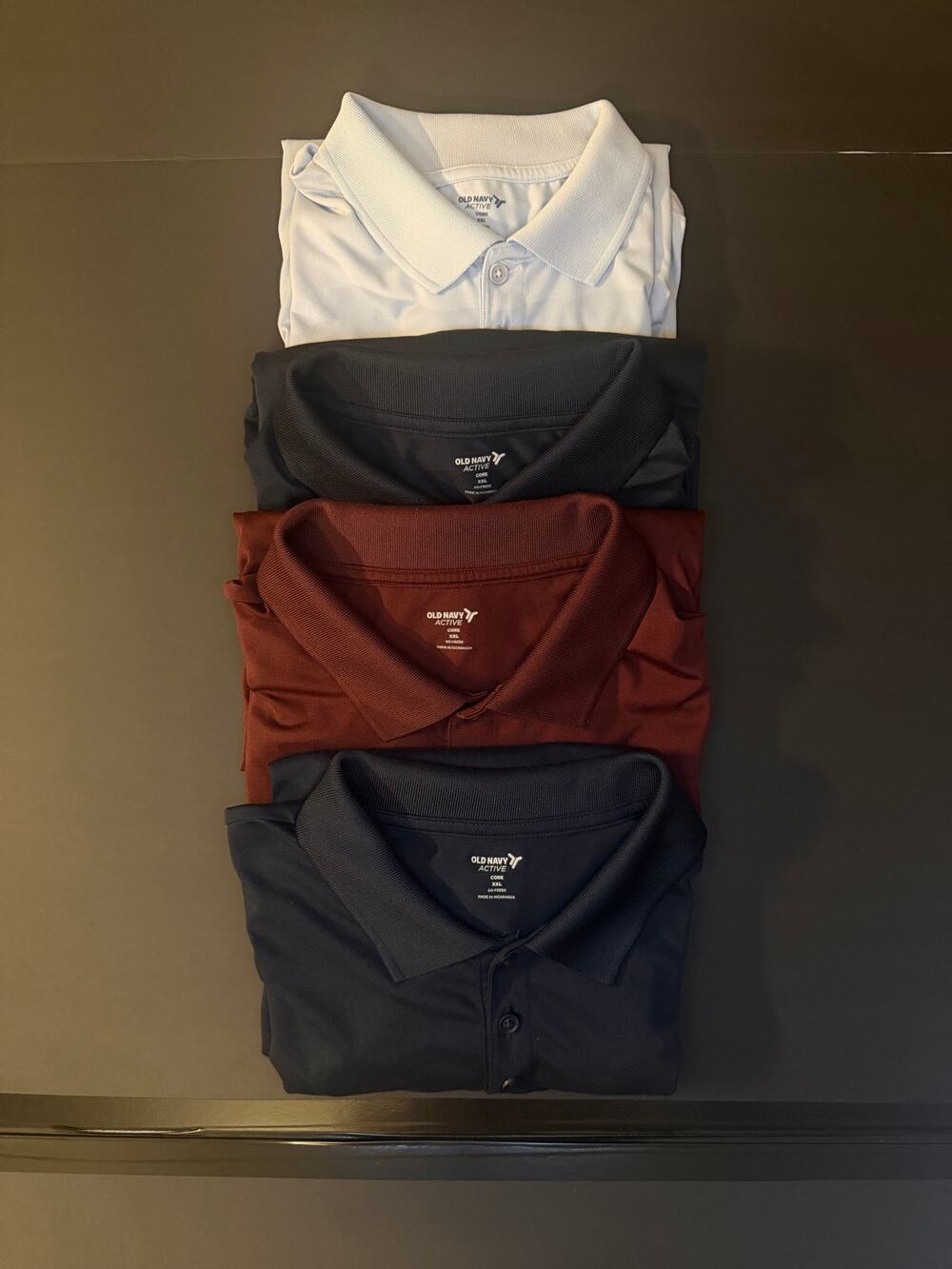 Old Navy Active Core Men’s XXL Performance Polos – Go‑Fresh Moisture‑Wicking